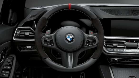 M Performance stuurwiel BMW 4 Serie Coupé G22 M Performance stuurwiel BMW 4 Serie Coupé G22 close-up