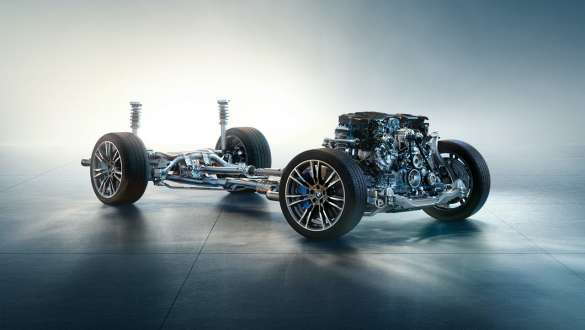 Mild Hybrid technologie BMW 5 Serie Sedan G30 motor Mild Hybrid technologie BMW 5 Serie Sedan G30 onderstel