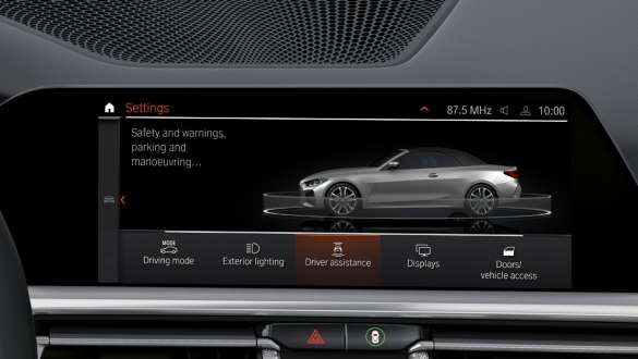 Driving Assistant Professional BMW M440i xDrive Cabrio G23 Driving Assistant Professional BMW M440i xDrive Cabrio G23 interieur Control Display