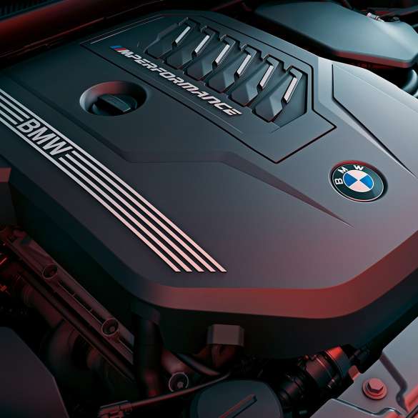 BMW M TwinPower Turbo benzinemotor BMW M440i xDrive Coupé G22 BMW M TwinPower Turbo 6-cilinder benzinemotor BMW M440i xDrive Coupé G22 close-up