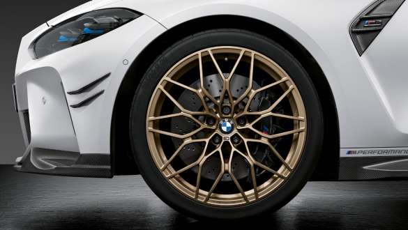 20/21 inch gesmede M Performance wielen 1000 M Frozen Goldbronze BMW M3 Sedan G80 BMW M3 Sedan G80 BMW M3 20/21 inch gesmede M Performance wielen 1000 M Frozen Goldbronze close-up
