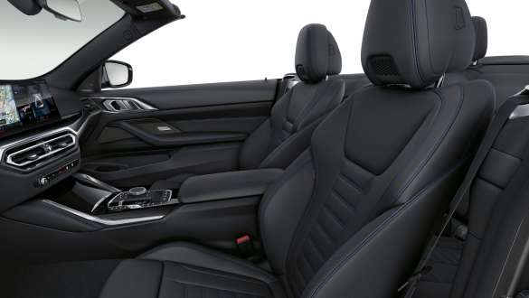 Sportstoelen BMW M440i xDrive Cabrio G23 Sportstoelen BMW M440i xDrive Cabrio G23 interieur close-up