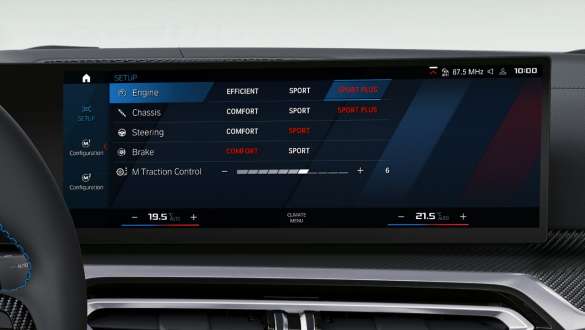 M Setup BMW M4 Cabrio G83 BMW M4 Cabrio G83 M Setup Control Display