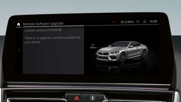Remote Software Upgrade BMW 8 Serie Coupé M modellen F92 LCI facelift BMW 8 Serie Coupé M modellen F92 LCI facelift Remote Software Upgrade Touch Control Display