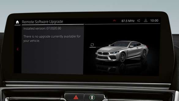 Remote Software Upgrade BMW 8 Serie Gran Coupé M modellen F93 LCI facelift BMW 8 Serie Gran Coupé M modellen F93 LCI facelift Remote Software Upgrade Touch Control Display