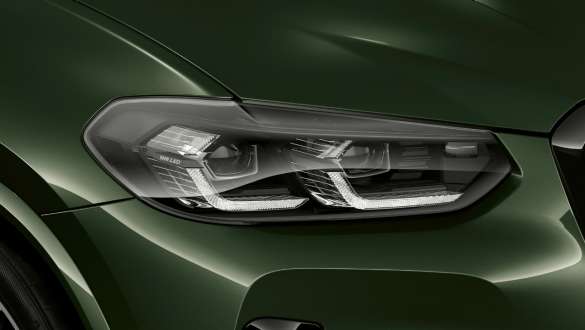 BMW Individual koplampen Shadow Line BMW X3 M40i M40d G01 LCI facelift BMW X3 M40i M40d G01 LCI facelift Malachitgrün metallic BMW Individual koplampen Shadow Line