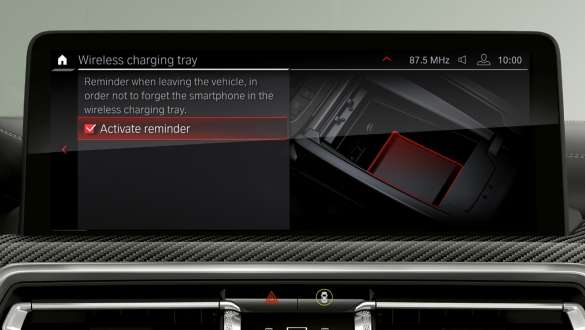 Telefoonvoorbereiding met draadloze oplaadmogelijkheid BMW X3 M modellen F97 G01 LCI facelift BMW X3 M modellen F97 G01 LCI facelift Comfort telefoonvoorbereiding met draadloze oplaadmogelijkheid Control Display