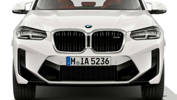 Design voorzijde BMW X3 M F97 LCI facelift BMW X3 M F97 LCI facelift Alpinweiß design voorzijde vooraanzicht