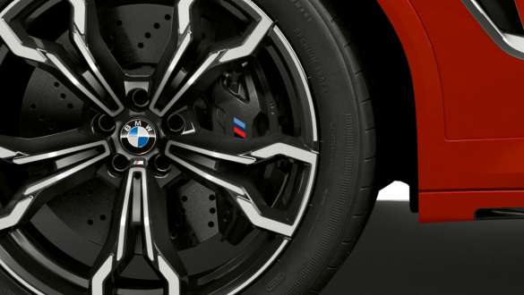M Compound-remmen in zwart BMW X4 M Competition F98 LCI facelift BMW X4 M Competition F98 LCI facelift M Compound-schijfremmen in zwart close-up