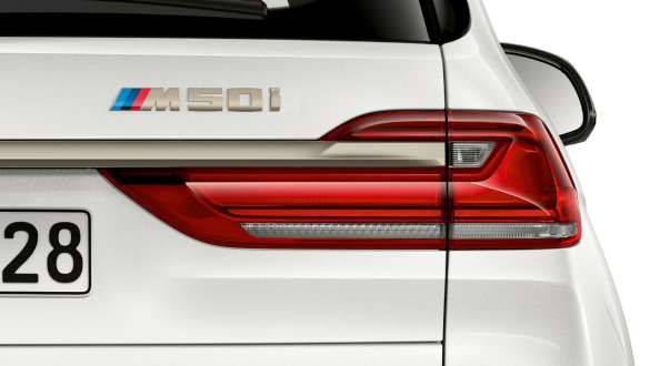 BMW X7 M50i G07 typeaanduiding aan de achterzijde BMW X7 M50i G07 typeaanduiding aan de achterzijde