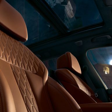 Lederen stoelbekleding BMW X5 interieur Lederen stoelbekleding BMW X5 G05 2018 interieur