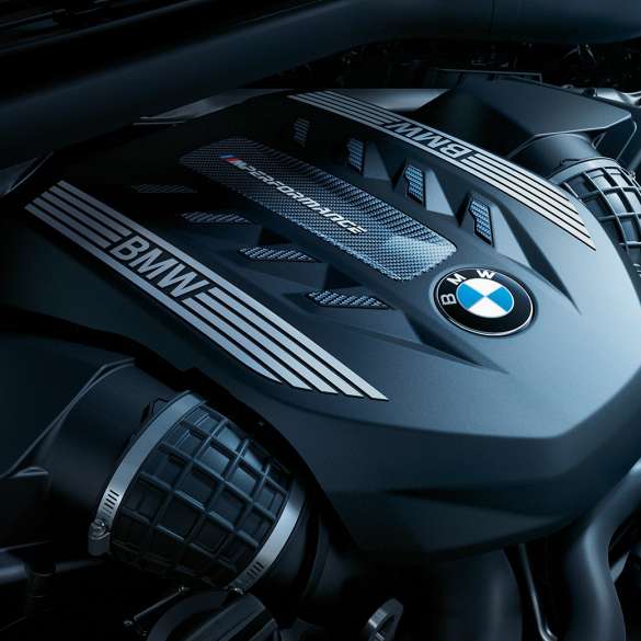 BMW X6 motor Close-up van krachtbron BMW X6