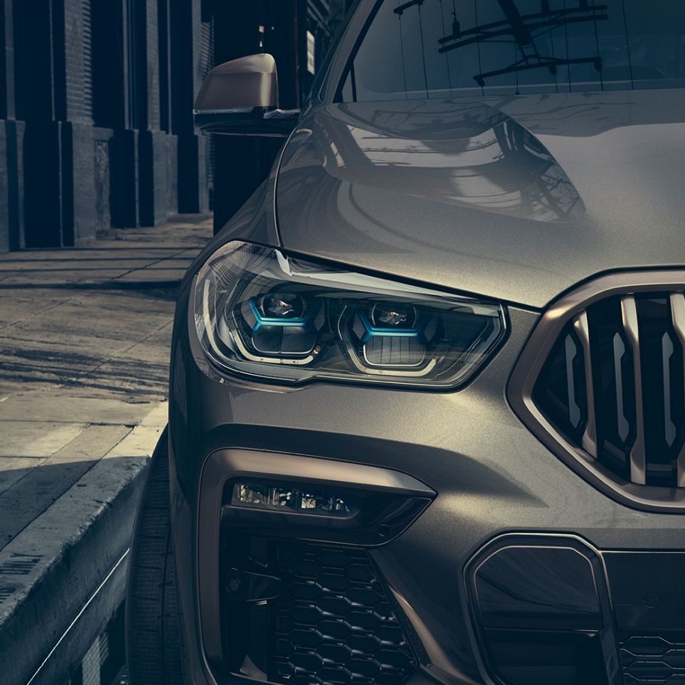 BMW Laserlight Close-up van de BMW X6 met focus op BMW Laserlight