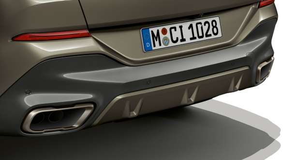 M Sportuitlaatsysteem BMW X6 M Sportuitlaatsysteem BMW X6 close-up