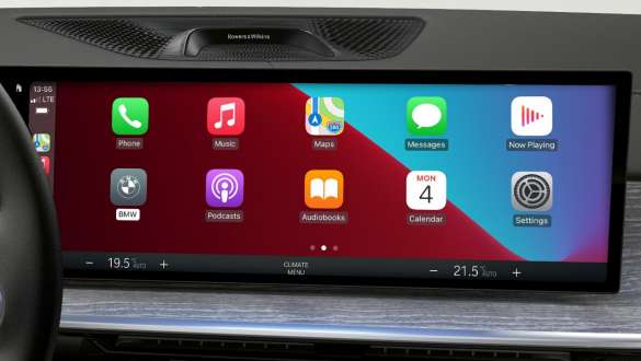 Smartphone Integratie close-up Touch Control Display BMW X7 G07 LCI Smartphone Integratie close-up Touch Control Display BMW X7 G07 LCI