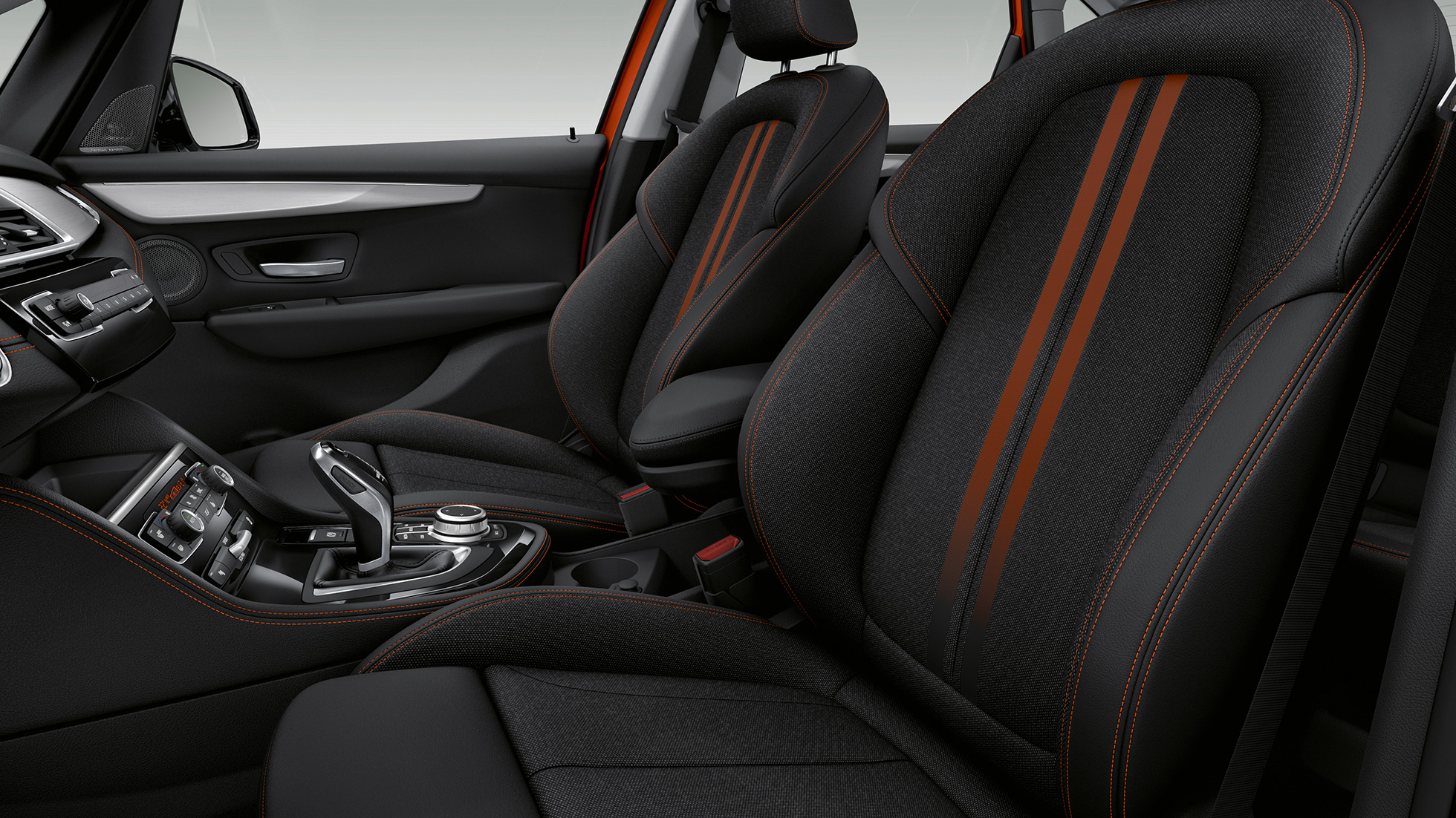 Sportstoelen BMW 2 Serie Active Tourer Model Sport Line Sportstoelen BMW 2 Serie Active Tourer Model Sport Line 220i F45 interieur