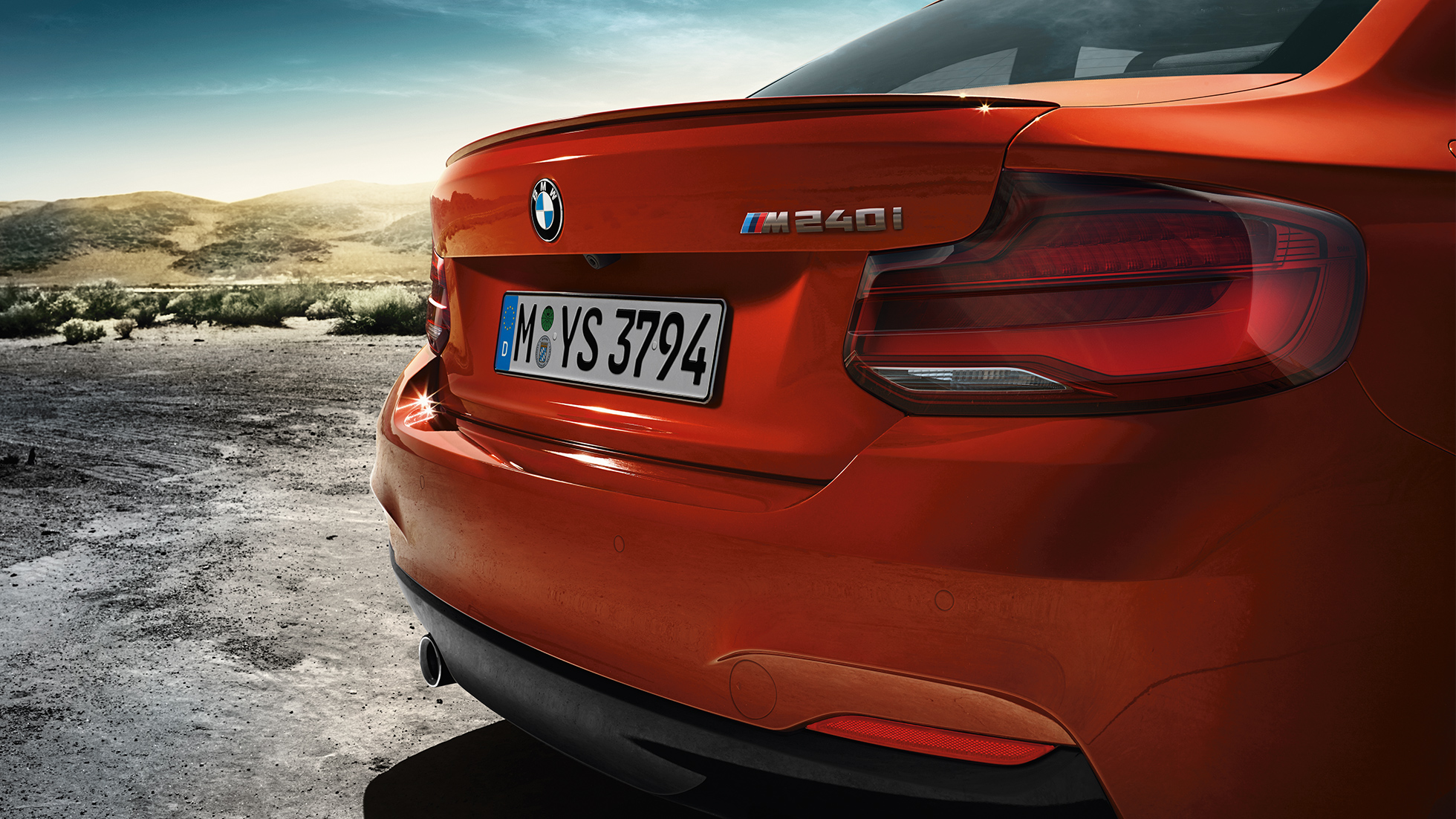 BMW 2 Serie Coupé, modelnaam aan achterzijde BMW 2 Serie Coupé, modelnaam aan achterzijde