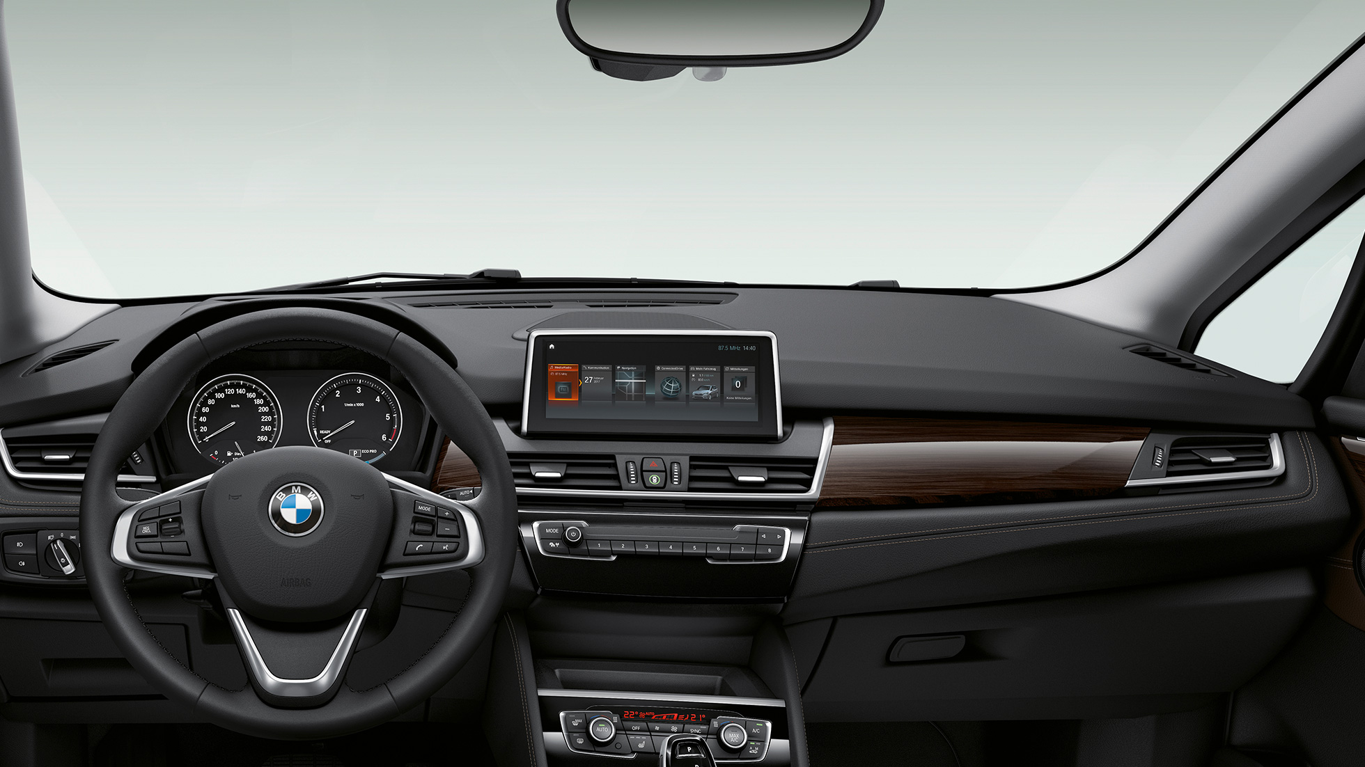 Cockpit BMW 2 Serie Gran Tourer Model Luxury Line Cockpit BMW 2 Serie Gran Tourer 218d xDrive Model Luxury Line F46 2018 interieur
