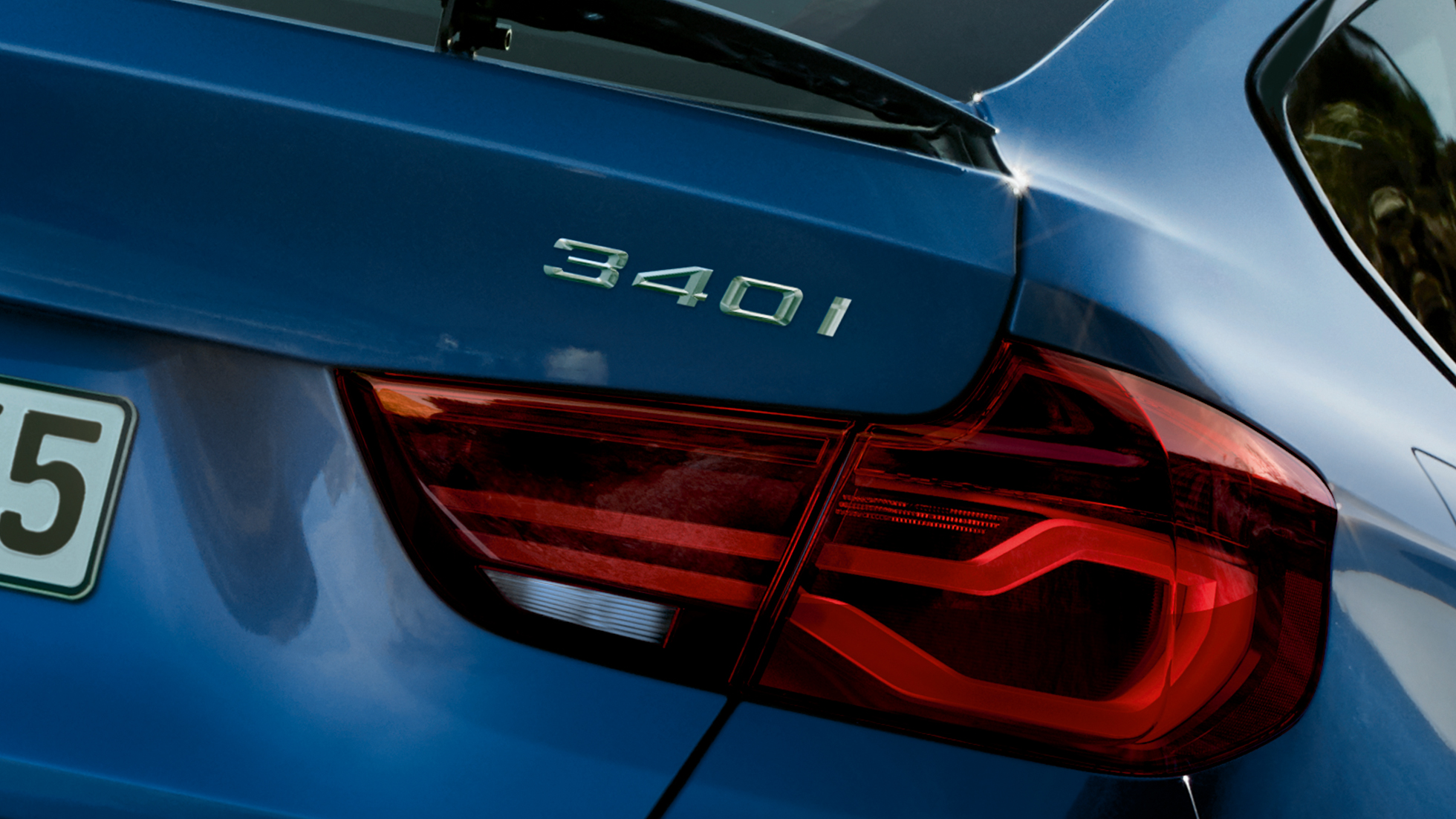 BMW 3 Serie Gran Turismo, modelnaam aan achterzijde BMW 3 Serie Gran Turismo, modelnaam aan achterzijde