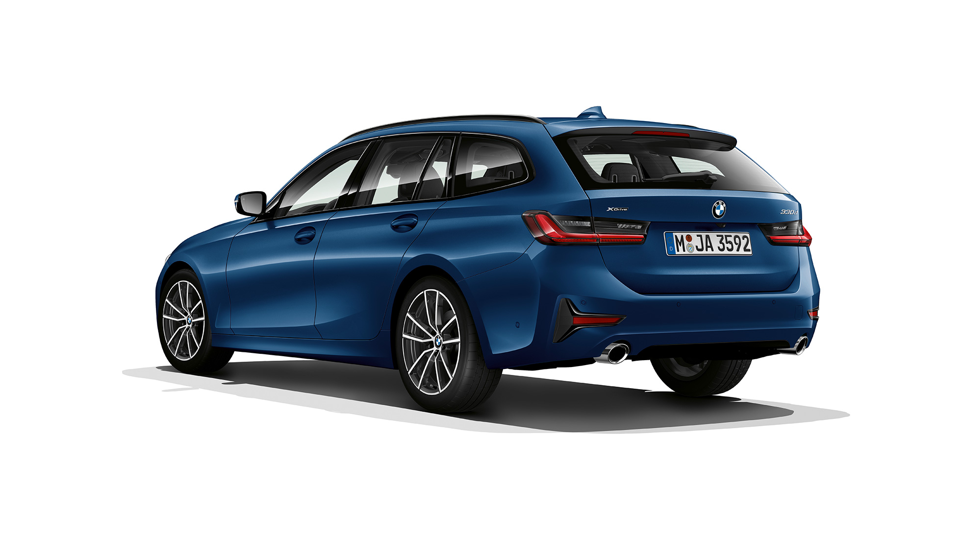 Model Sport Line driekwart achterzijde BMW 3 Serie Touring, Model Sport Line driekwart achterzijde