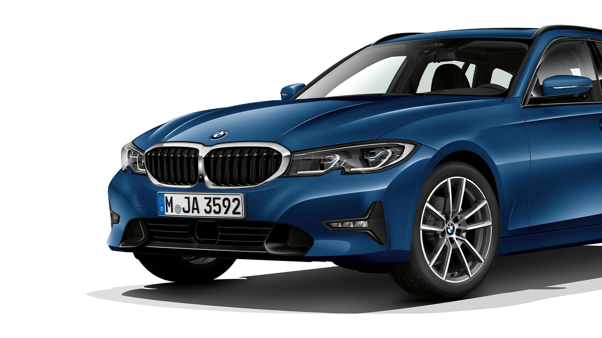 Model Sport Line driekwart voorzijde BMW 3 Serie Touring, Model Sport Line driekwart voorzijde