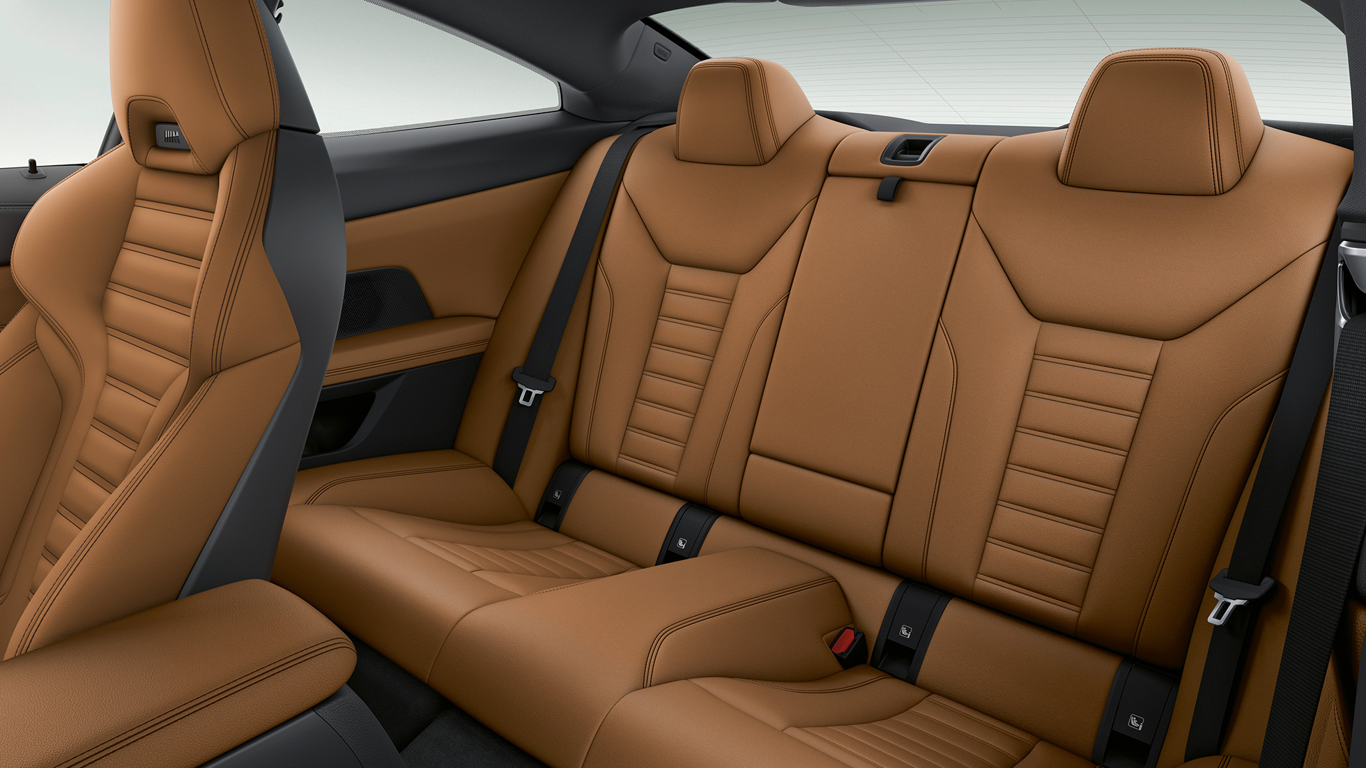 Zitplaatsen achterin BMW 4 Serie Coupé G22 BMW 4 Serie Coupé G22 interieur sportstoelen achterin