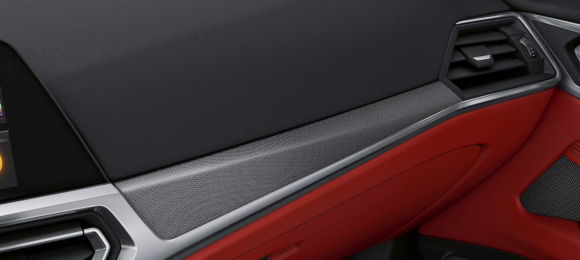 Interieurlijsten aluminium Tetragon BMW 4 Serie Coupé Individual G22 interieur Interieurlijsten aluminium Tetragon met accentlijst Perlglanz chroom BMW 4 Serie Coupé Individual G22 interieur