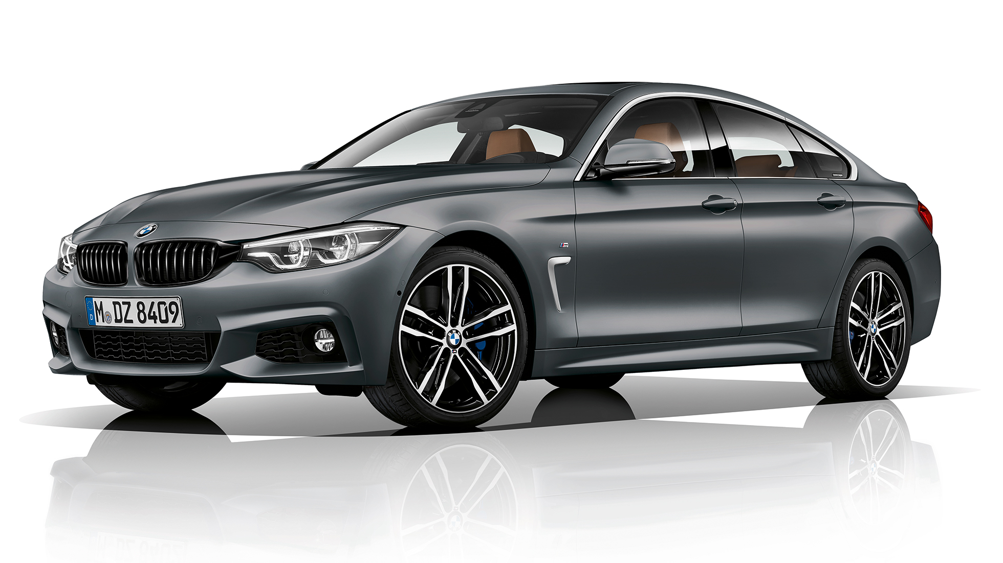 BMW 4 Serie Gran Coupé, Model M Sport driekwart vooraanzicht BMW 4 Serie Gran Coupé, Model M Sport driekwart vooraanzicht