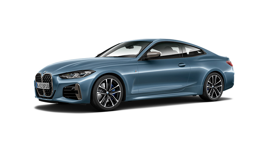 BMW 4 serie Coupé G22 driekwart zijaanzicht BMW 4 Serie Coupé G22 driekwart zijaanzicht
