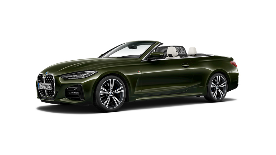 BMW 4 Serie Cabrio G23 driekwart zijaanzicht BMW 4 Serie Cabrio G23 driekwart zijaanzicht