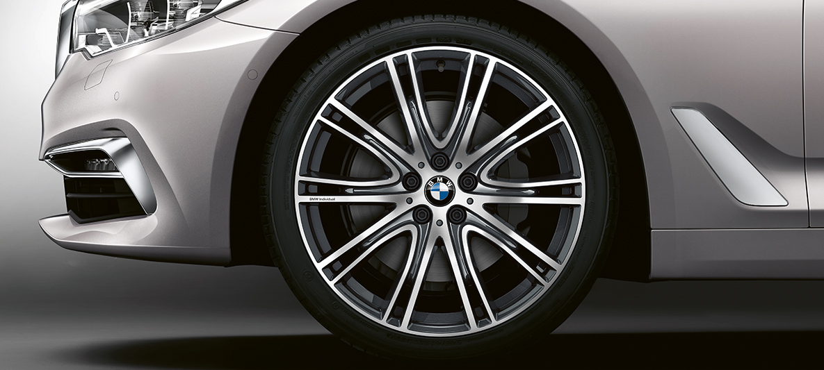 BMW Individual wiel BMW 5 Serie Sedan BMW Individual BMW 5 Serie Sedan G30 Rhodonitsilber metallic wiel