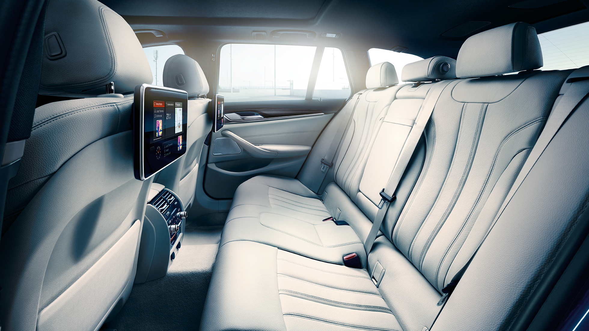Design bekleding BMW 5 Serie Touring Bekleding BMW 5 Serie Touring 530d xDrive Touring G31 Mediterranblau metallic