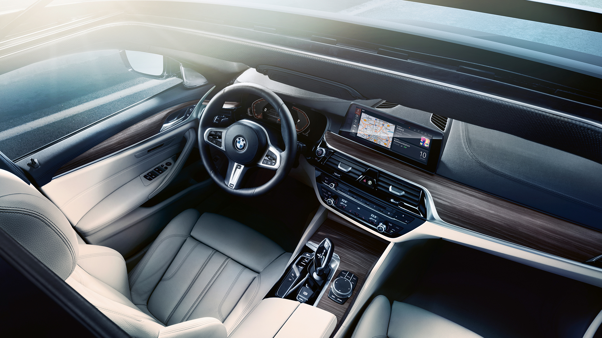 Interieur BMW 5 Serie Touring Interieur BMW 5 Serie Touring highlights 530d xDrive Touring G31 Mediterranblau metallic