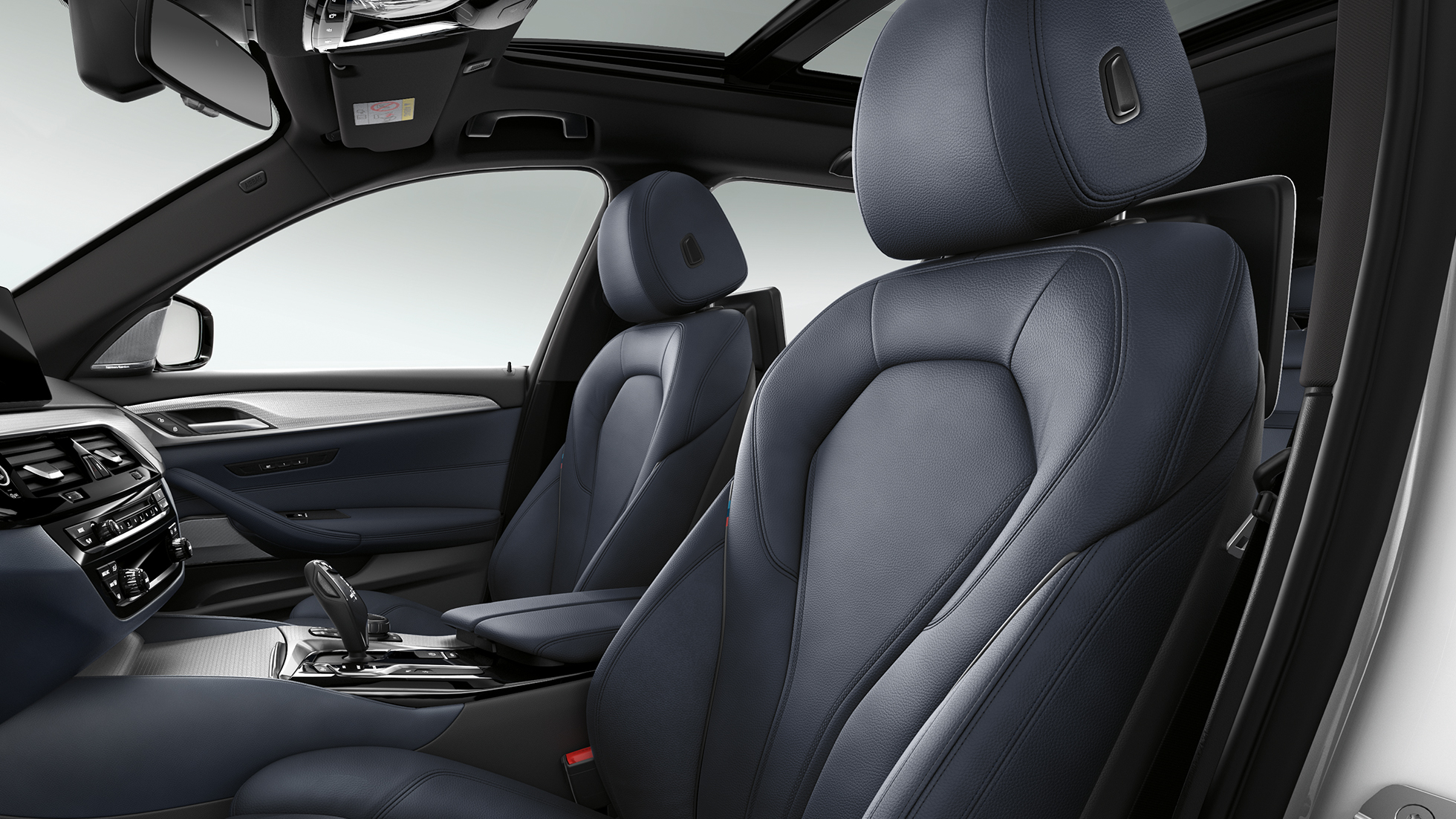 M Sportpakket bekleding BMW 5 Serie Touring M Sportpakket BMW 5 Serie Touring 530d xDrive Touring G31 Alpinweiß bekleding