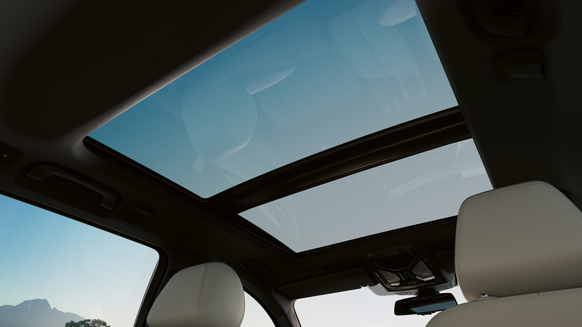 Glazen panoramadak BMW 5 Serie Touring G31 Glazen panoramadak BMW 5 Serie Touring G31 facelift Sophistograu interieur