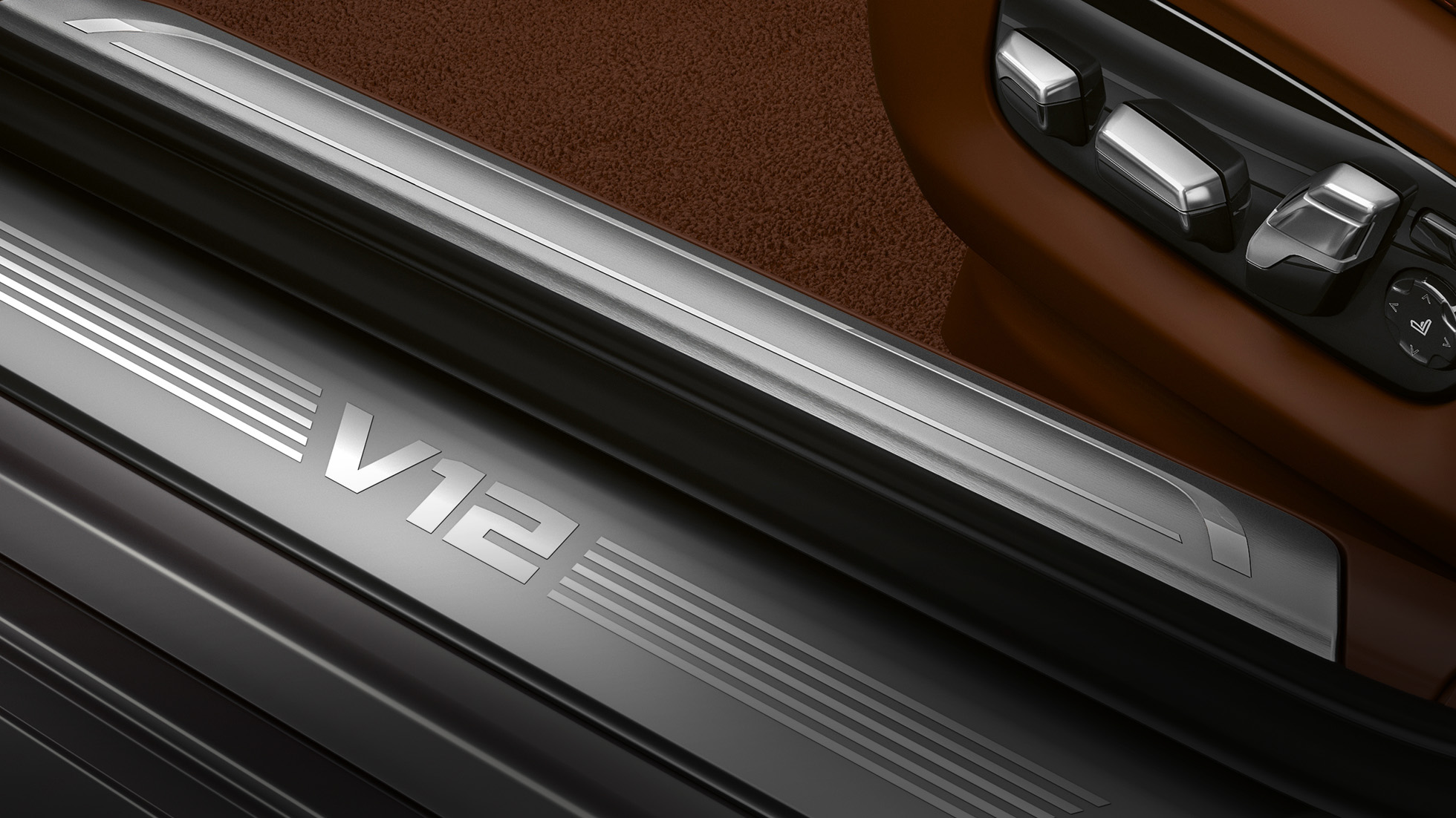 BMW V12-motor BMW M760Li xDrive: close-up van de V12-motor