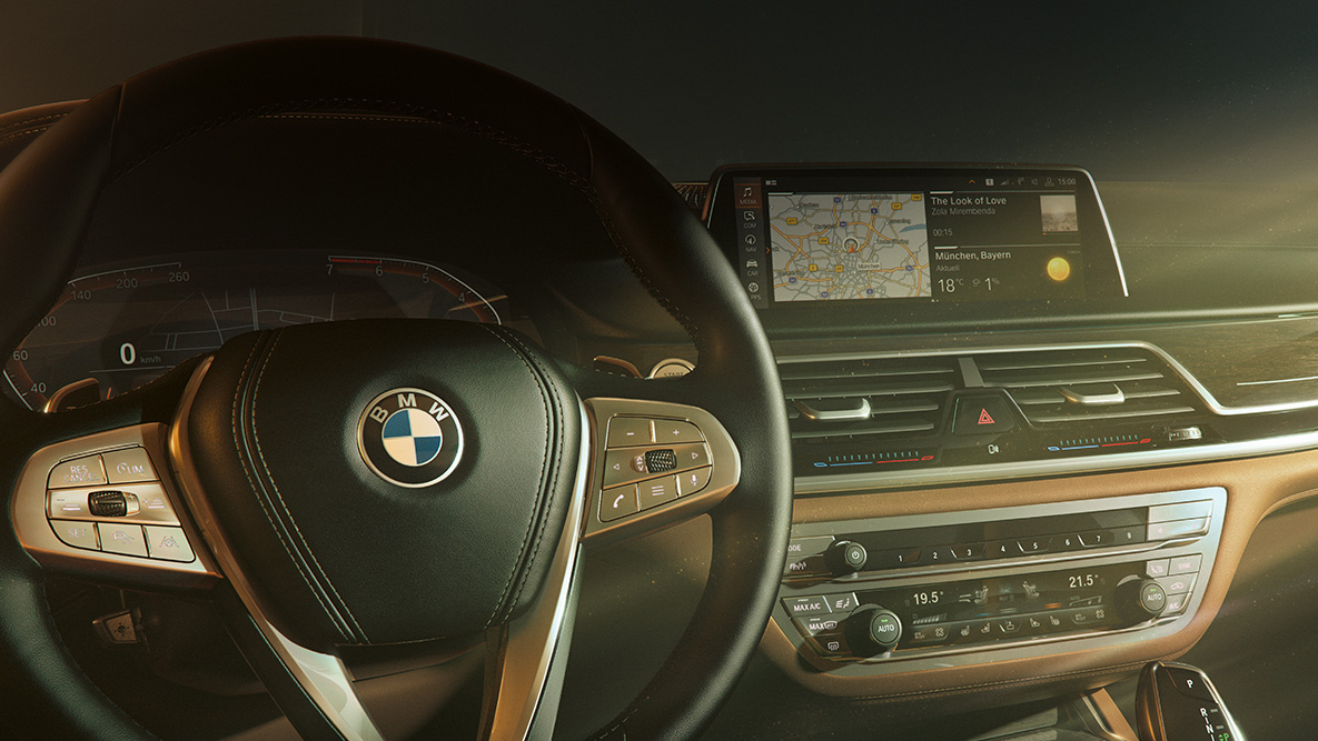 BMW 7 Serie Sedan BMW Remote Software Upgrade BMW Remote Software Upgrade: close-up van de instrumenten