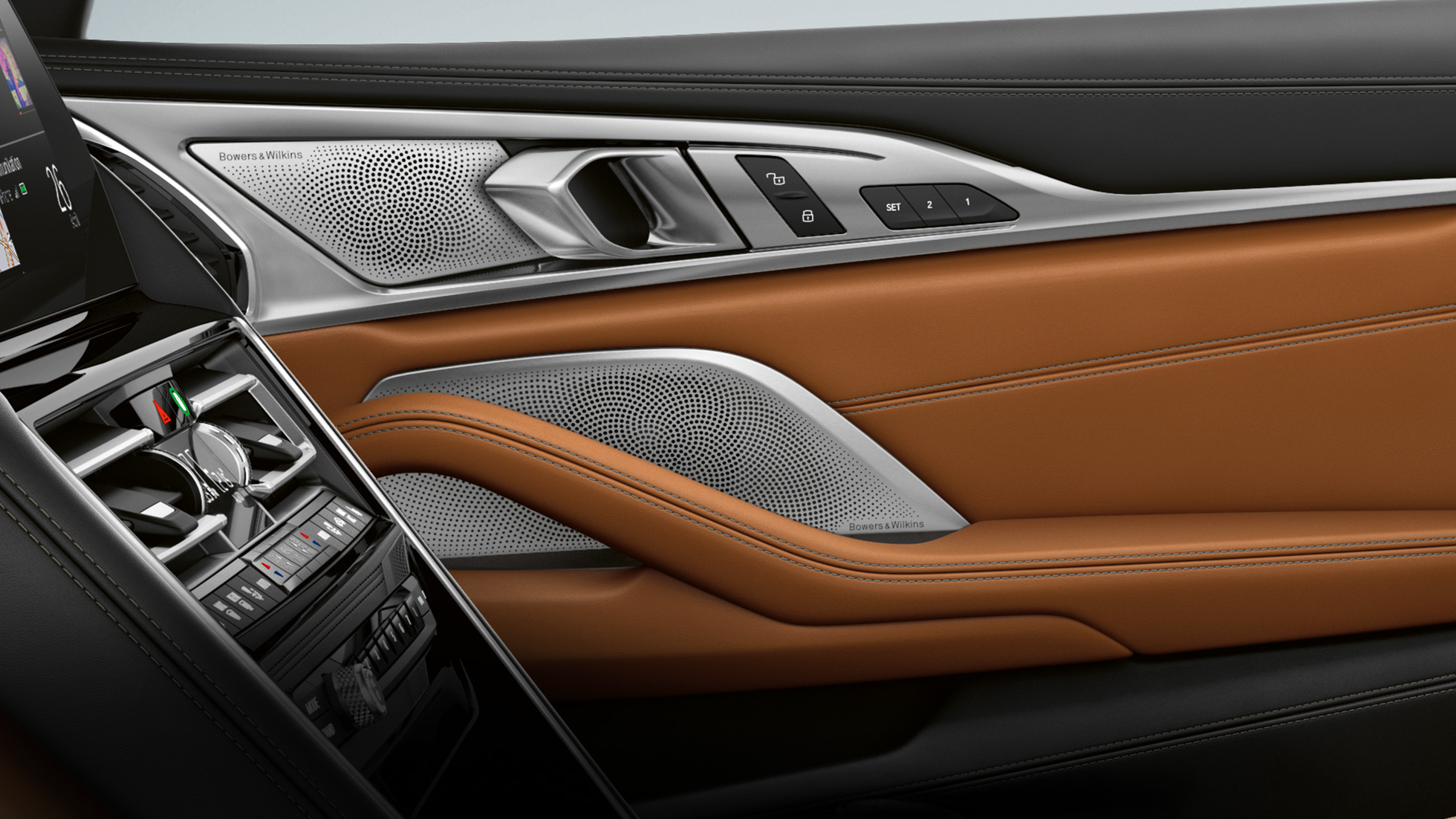 BMW M850i xDrive, interieur, Bowers & Wilkins Diamond Surround Sound System. BMW M850i xDrive, interieur, Bowers & Wilkins Diamond Surround Sound System.