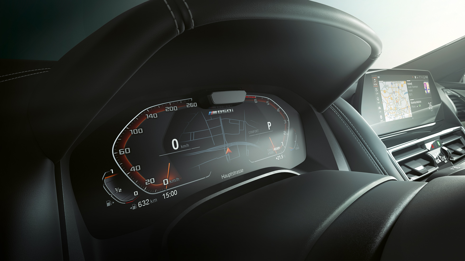 BMW M850i xDrive, instrumentenpaneel, Driving Assistant Plus. BMW M850i xDrive, instrumentenpaneel, Driving Assistant Plus.