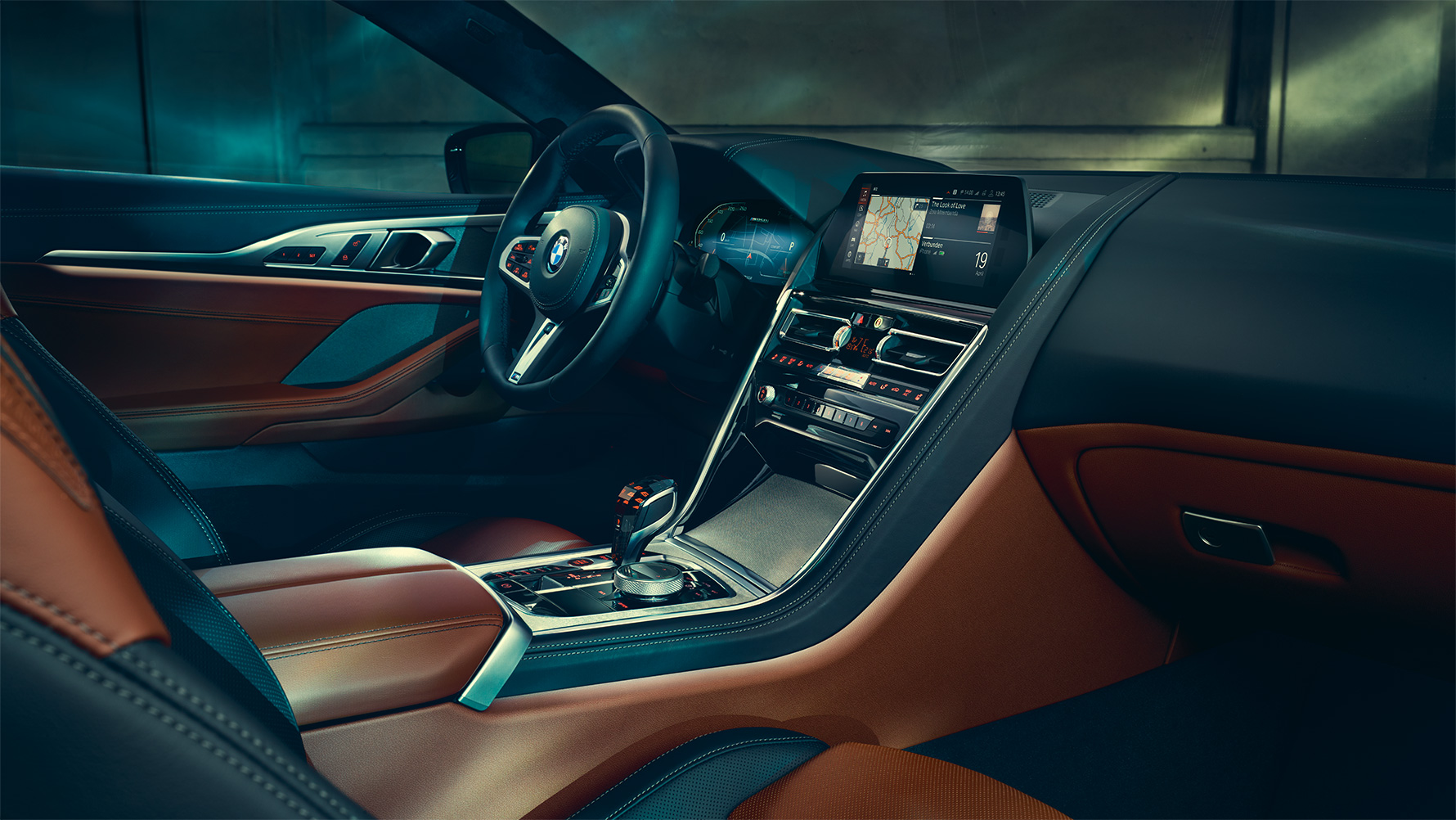 BMW 8 Serie Coupé, interieur Interieur van de BMW 8 Serie Coupé.