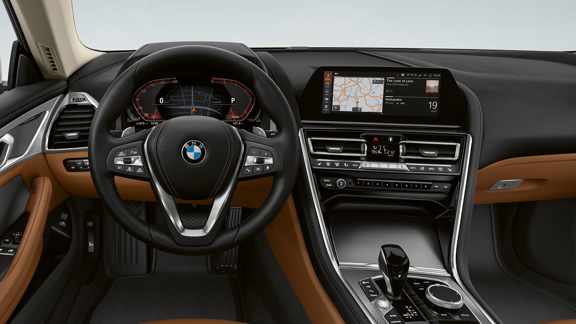 Interieurlijsten Aluminium Mesheffect dunkel BMW 8 Serie Coupé, cockpit, interieurlijsten Aluminium Mesheffect dunkel