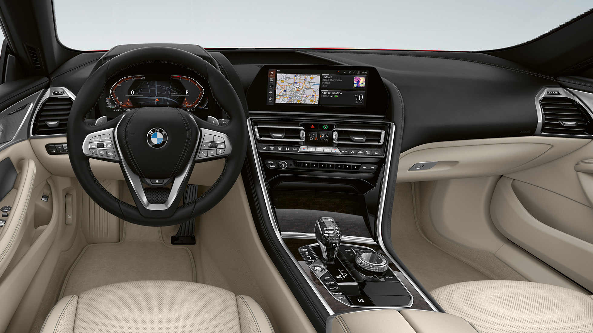 Standaarduitvoering, cockpit G16 BMW 8 Serie Gran Coupé, standaarduitvoering cockpit G16