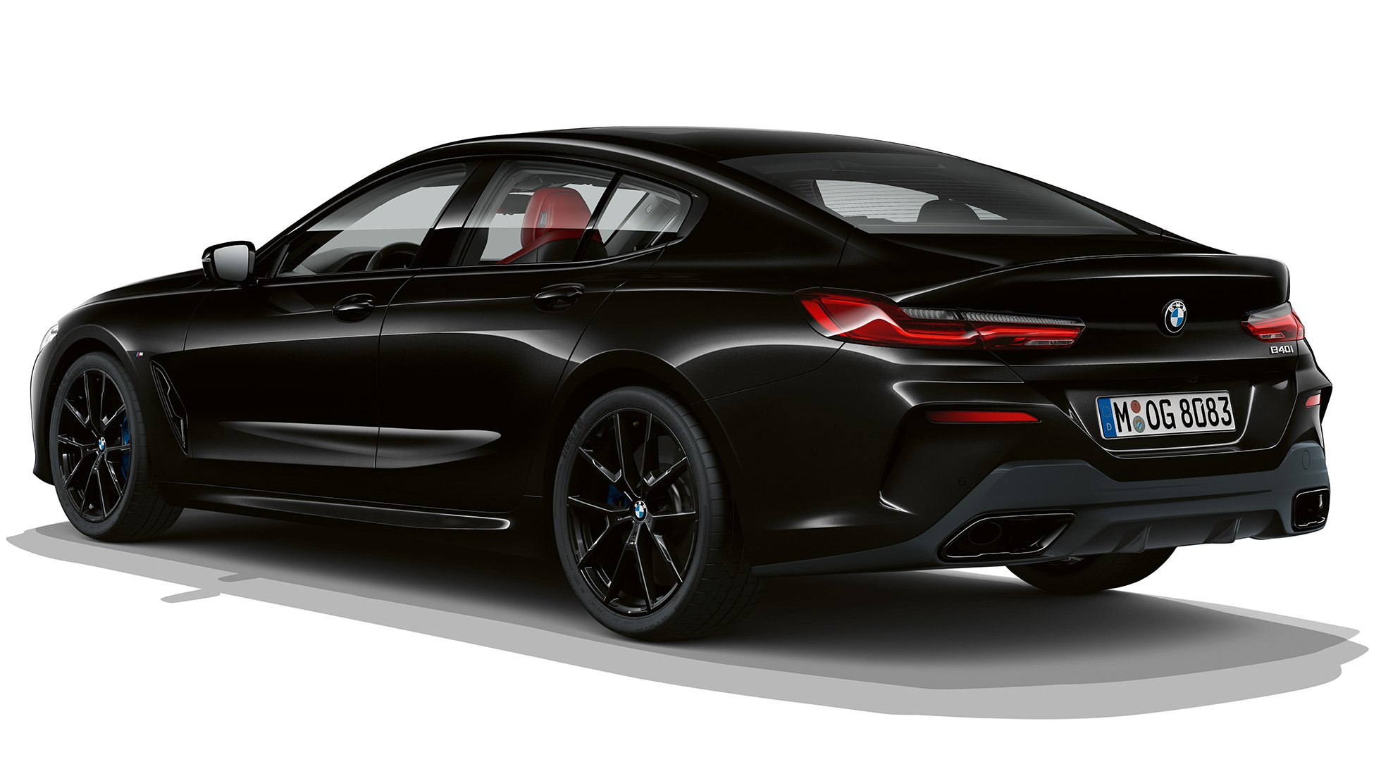 M Sportpakket driekwart achteraanzicht G16 BMW 8 Serie Gran Coupé, M Sportpakket driekwart achteraanzicht G16