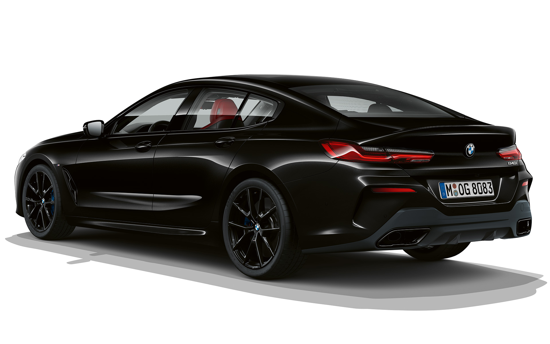 Dark Seduction driekwart achteraanzicht BMW 8 Serie Gran Coupé, Dark Seduction driekwart achteraanzicht