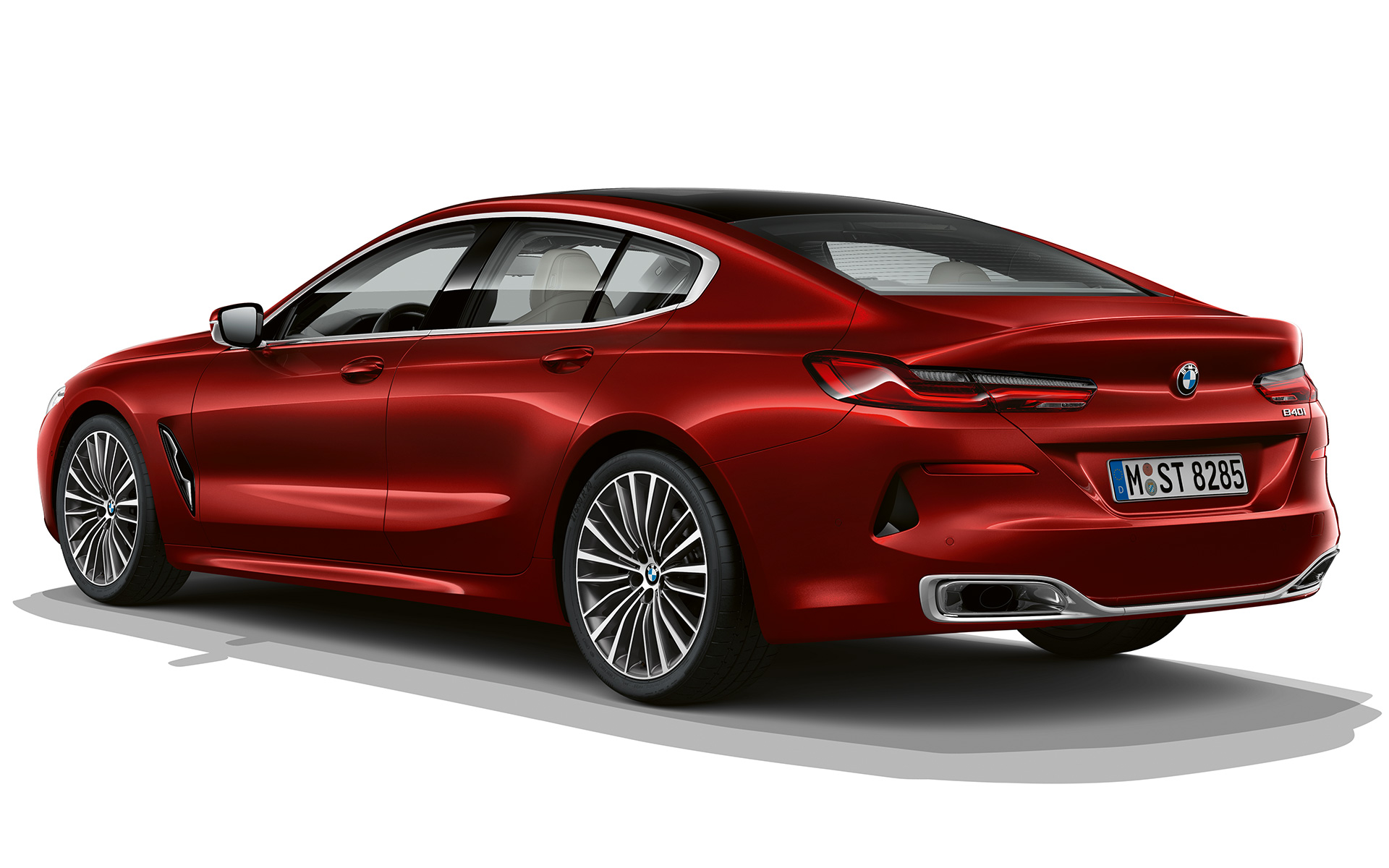 Impulsive Heat driekwart achteraanzicht BMW 8 Serie Gran Coupé, Impulsive Heat driekwart achteraanzicht