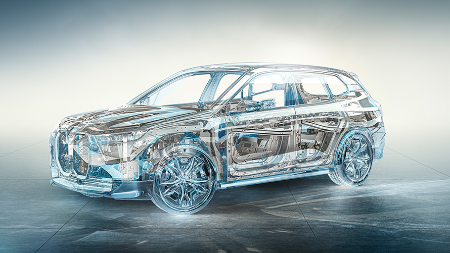 BMW iX i20 technische gegevens schets BMW iX i20 technische gegevens schets