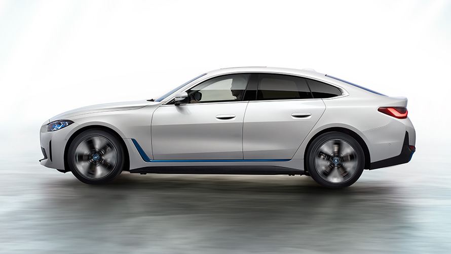 BMW i4 2021 G26 beeld 3 BMW i4 2021 G26 100% elektrische Gran Coupé elektrische auto beeld 3