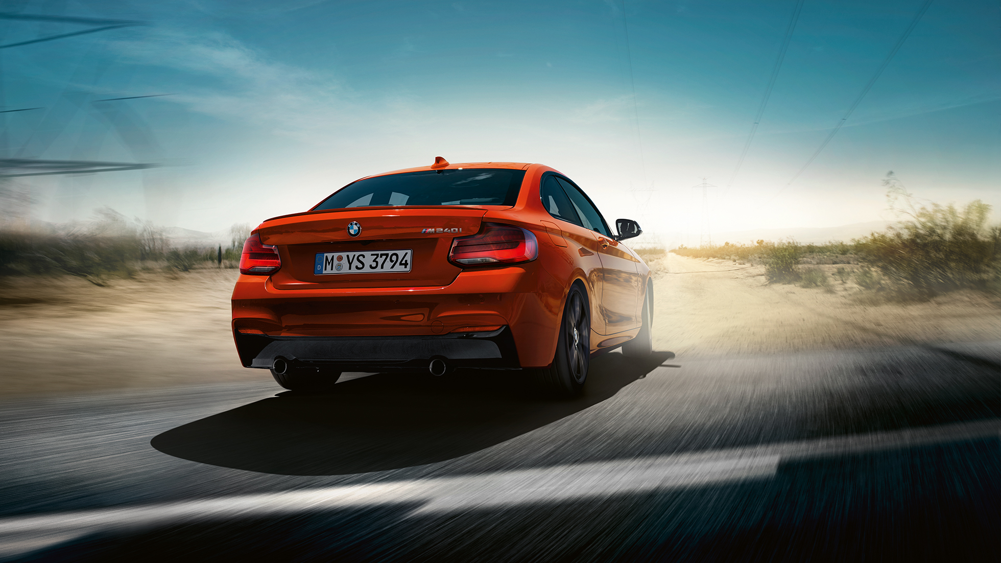 Onderstel BMW M240i Coupé Onderstel BMW M240i Coupé F22 2017 Sunset Orange metallic