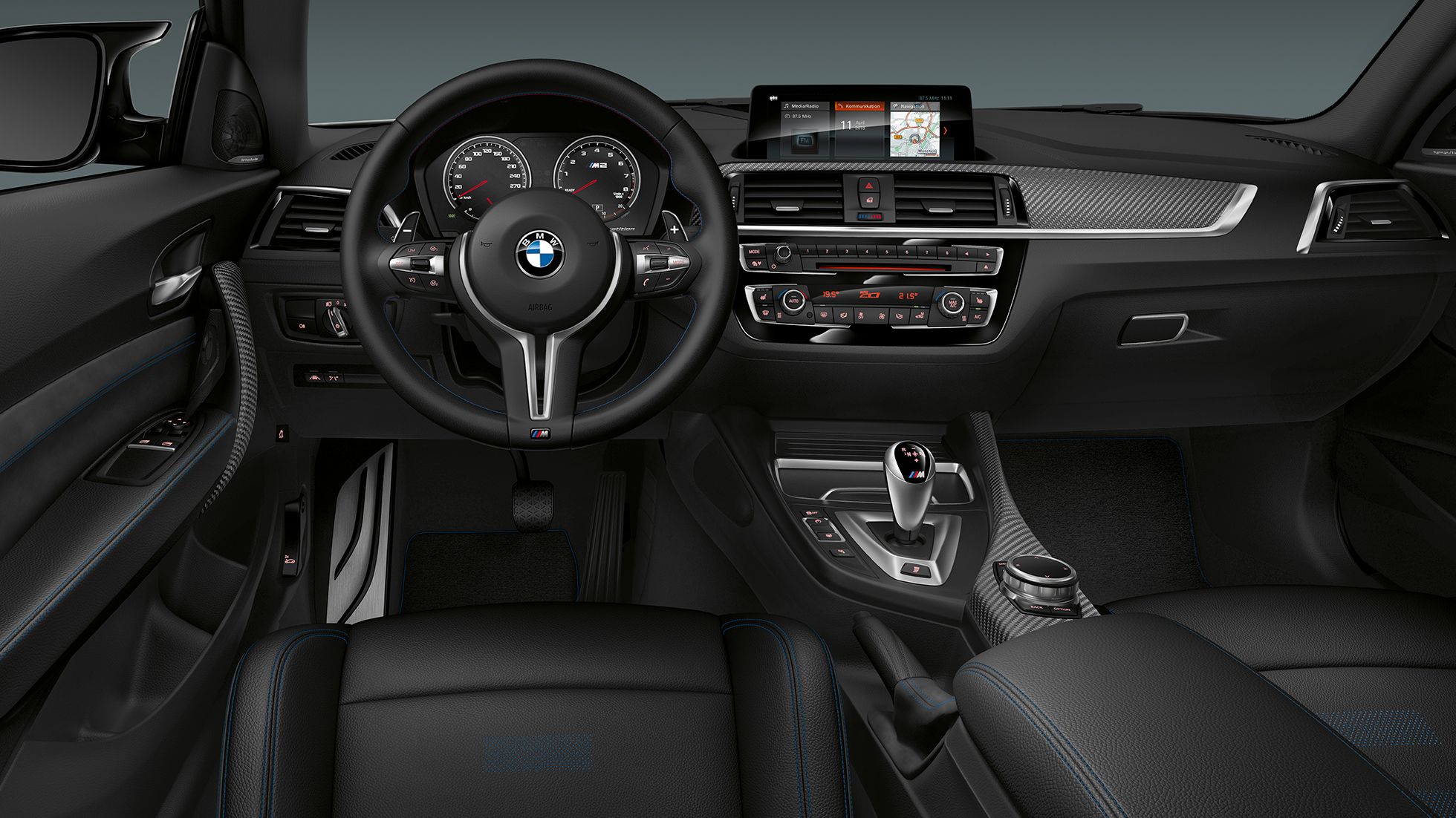 Cockpit BMW M2 Competition F87 Cockpit BMW M2 Competition F87 2018 Hockenheim Silver metallic interieur