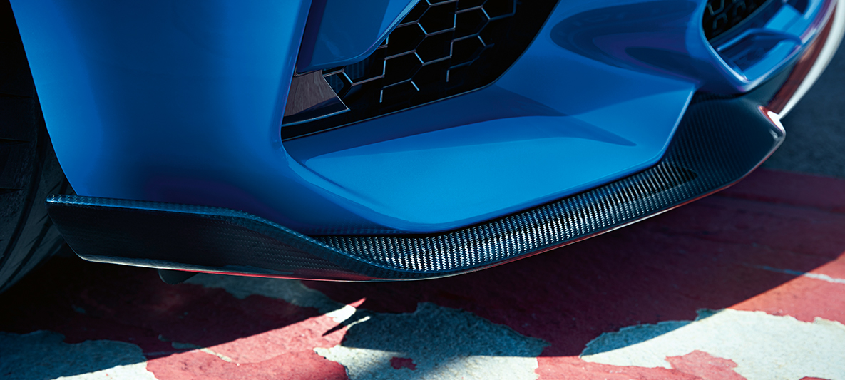Frontsplitter BMW M2 CS Frontsplitter BMW M2 CS F87 Misano Blau metallic details